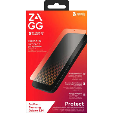 ZAGG InvisibleShield Fusion XTR3 Screen Protector for Samsung Galaxy S24- Clear